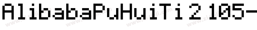 AlibabaPuHuiTi 2 105字体转换